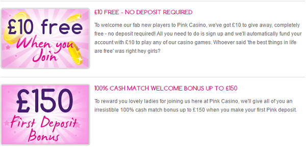 Pink Casino Promotions