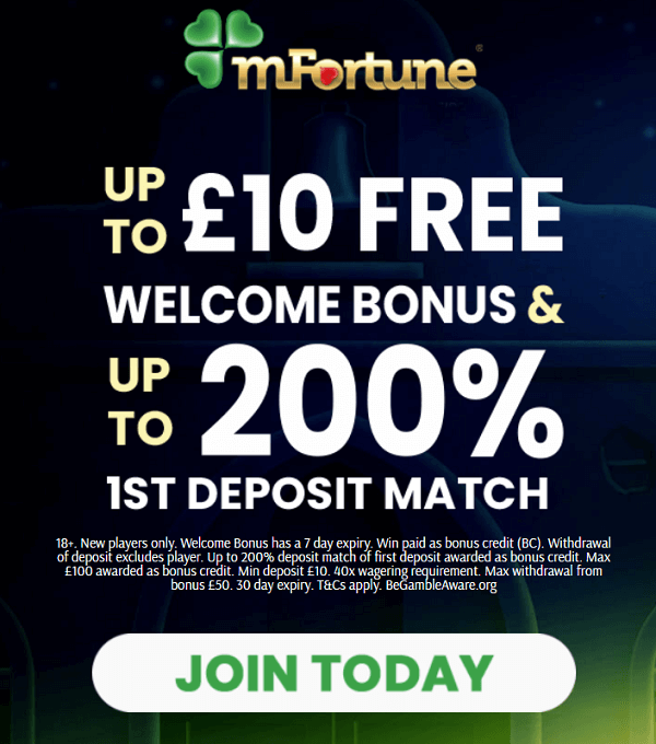 mFortune No Deposit Casino Bonus