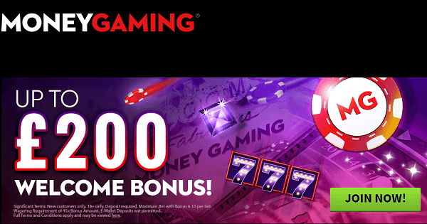 Money Gaming Welcome Bonus
