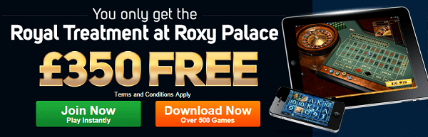 Roxy Palace Casino Bonus