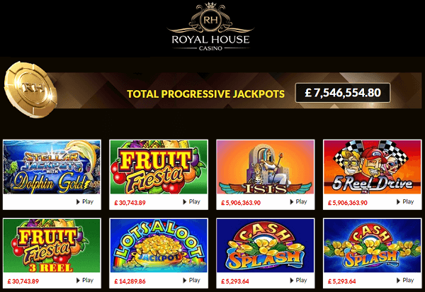 Royal House Casino Jackpots
